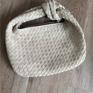 Leather Woven Handbag